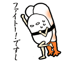 Sushijin5 surf clam,scallop,sweet shrimp sticker #4261796