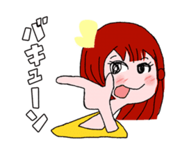 Fujiyama girls' talk sticker #4261900