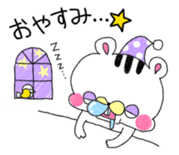 Squirrel and  bear and rabbit and apple sticker #4262561