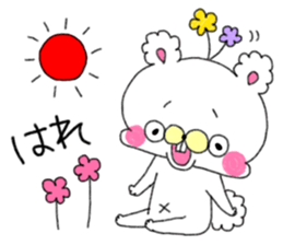 Squirrel and  bear and rabbit and apple sticker #4262578