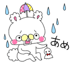 Squirrel and  bear and rabbit and apple sticker #4262579