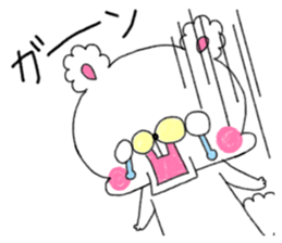 Squirrel and  bear and rabbit and apple sticker #4262584