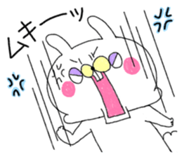 Squirrel and  bear and rabbit and apple sticker #4262592