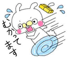 Squirrel and  bear and rabbit and apple sticker #4262599