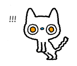 White cat kitten sticker #4262976