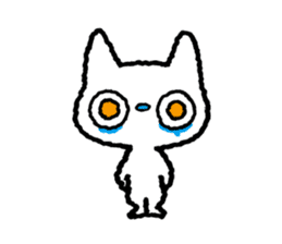 White cat kitten sticker #4262982