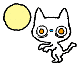 White cat kitten sticker #4262996