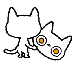 White cat kitten sticker #4262999