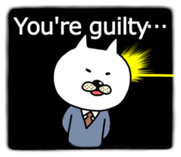 The two cats Interrogation Room sticker #4263769