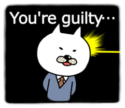 The two cats Interrogation Room sticker #4263769