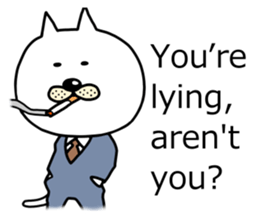 The two cats Interrogation Room sticker #4263771