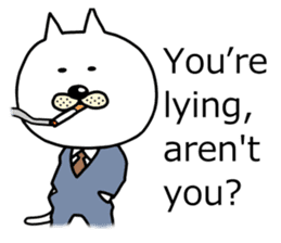 The two cats Interrogation Room sticker #4263771