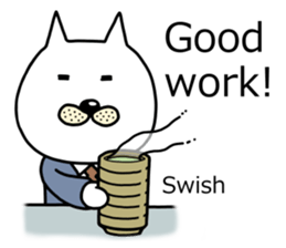 The two cats Interrogation Room sticker #4263772