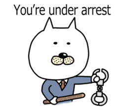 The two cats Interrogation Room sticker #4263778