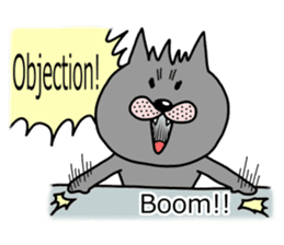 The two cats Interrogation Room sticker #4263782