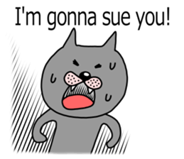 The two cats Interrogation Room sticker #4263783