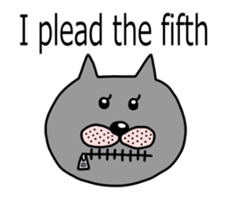 The two cats Interrogation Room sticker #4263786