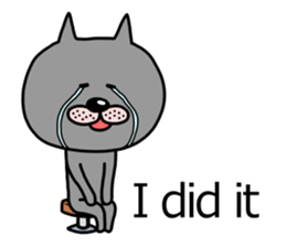 The two cats Interrogation Room sticker #4263788