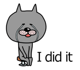 The two cats Interrogation Room sticker #4263788