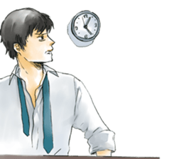 Hard office worker sticker #4264080