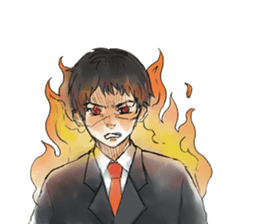 Hard office worker sticker #4264081