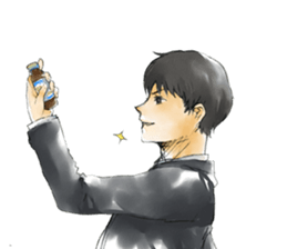 Hard office worker sticker #4264083