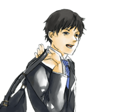 Hard office worker sticker #4264084