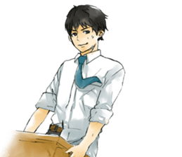 Hard office worker sticker #4264090