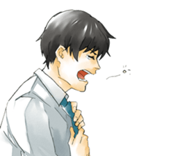 Hard office worker sticker #4264094