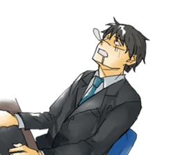 Hard office worker sticker #4264100