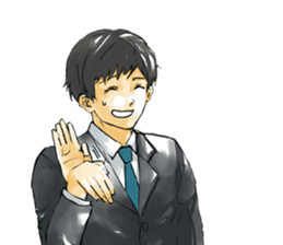 Hard office worker sticker #4264106