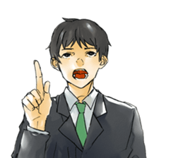 Hard office worker sticker #4264107