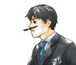 Hard office worker sticker #4264113