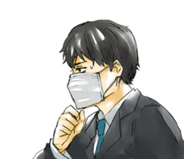 Hard office worker sticker #4264116