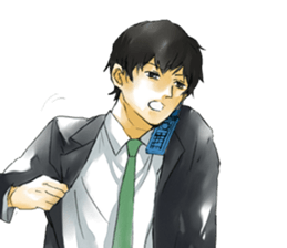 Hard office worker sticker #4264117