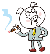 Pig general manager sticker #4264149