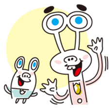 Businessman of two aliens sticker #4264966