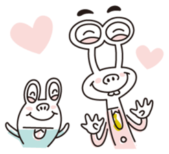 Businessman of two aliens sticker #4264970