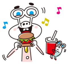 Businessman of two aliens sticker #4264973