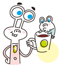 Businessman of two aliens sticker #4264974