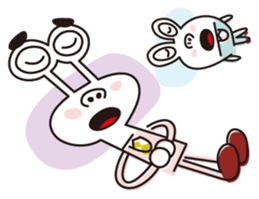 Businessman of two aliens sticker #4264975