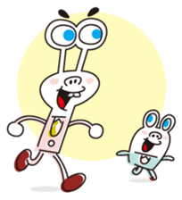 Businessman of two aliens sticker #4264990