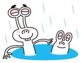 Businessman of two aliens sticker #4264995