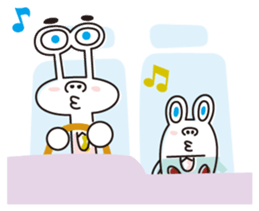 Businessman of two aliens sticker #4264996