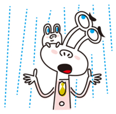 Businessman of two aliens sticker #4264998