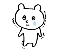 SHIRO of a white bear sticker #4265453