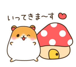 Sticker of a hamster sticker #4265950