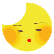 Play of moon sticker #4266113