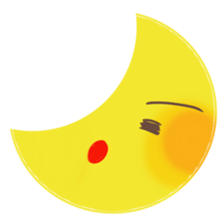 Play of moon sticker #4266114