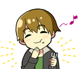 Fight! The Unlucky Modest Boy sticker #4267016